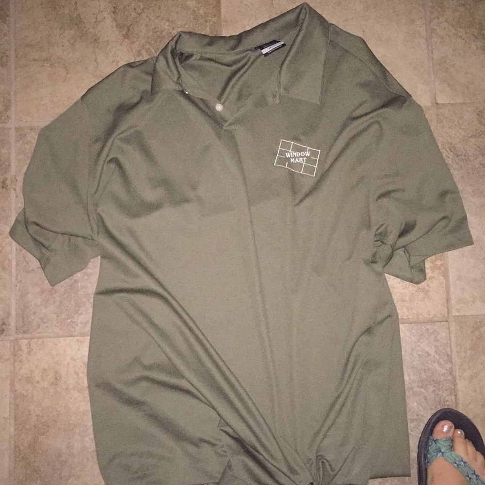 Dark green shirt